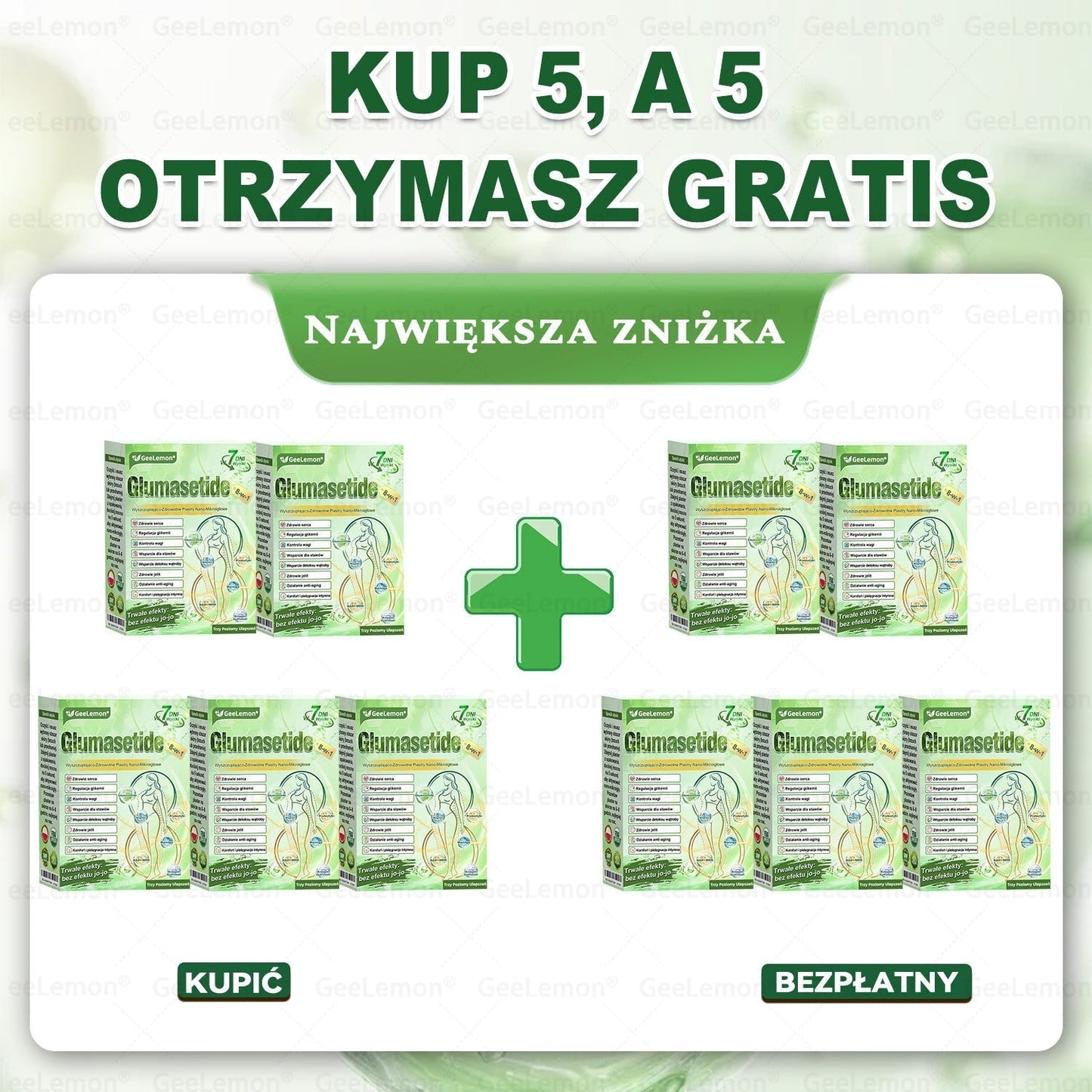 👩⚕️Oficjalny Sklep | 🎁 GeeLemon® 𝐆𝐥𝐮𝐦ase𝐭𝐢𝐝𝐞 𝟖 𝐰 𝟏 Smukły i Zdrowy Nano Plaster z Mikronakłuciami 🇵🇱(Tylko raz dziennie, widoczne zmiany już w 7 dni)✅ Na otyłość, 🅛🅞🅞🅢🅔 🅢🅚🅘🅝 wiotką skórę, cukrzycę, bezdech senny, problemy ze stawami i wiele więcej🔥🔥🔥