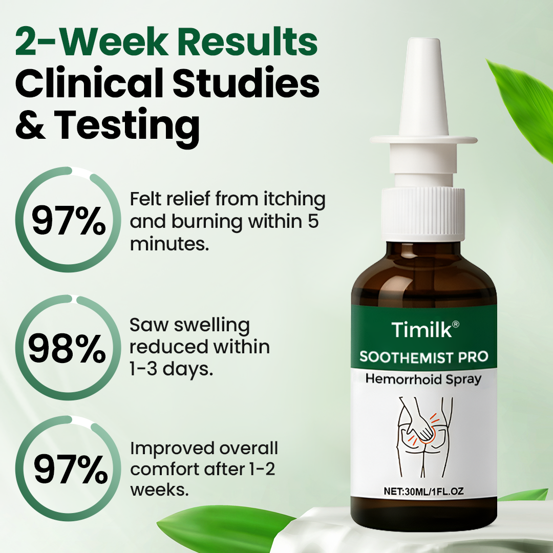🎄Timilk® SootheMist PRO – Profesjonalny spray łagodzący na hemoroidy🎁