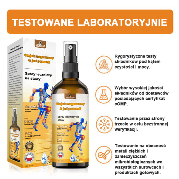 ✅Oficjalny sklep: Ouryard™ Olej magnezowy i miód w sprayu do naprawy stawów👨‍⚕️Zatwierdzony przez Polską Agencję Leków, Wyrobów Medycznych i Produktów Biologicznych (URPL)🔥
