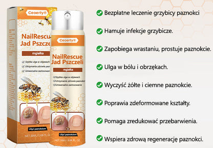 Spray z jadem pszczelim – skuteczny w leczeniu infekcji grzybiczych i zapalenia paznokci🎁