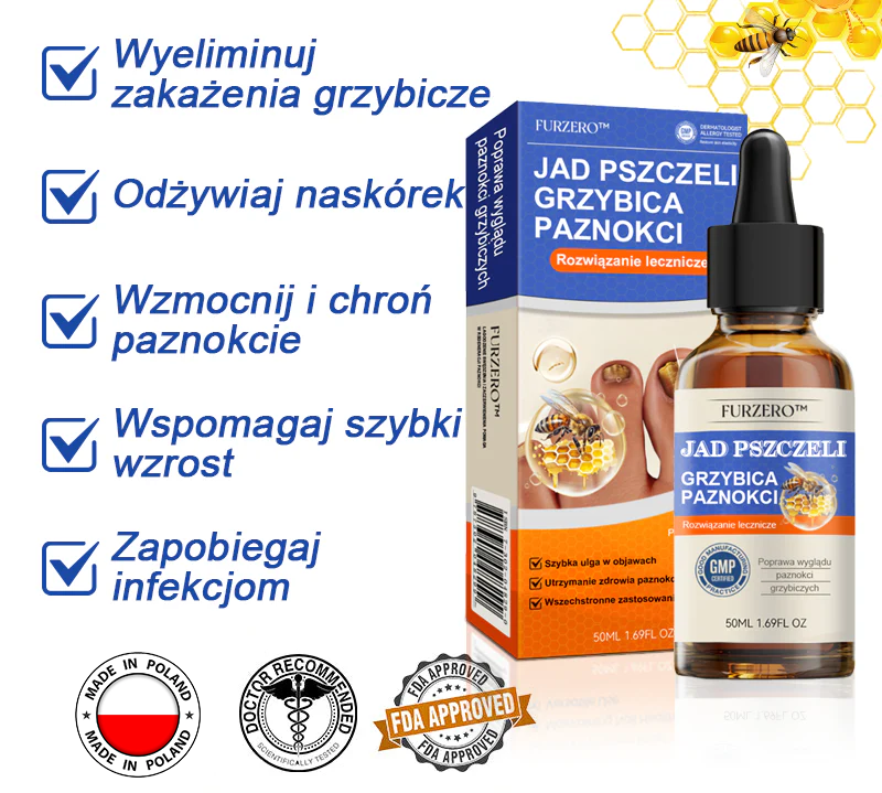 🐝🐝Furzero™ Bienengift Nagelpilz Leczenie: Całkowite rozwiązanie problemu grzybicy paznokci🌟👣👣👣