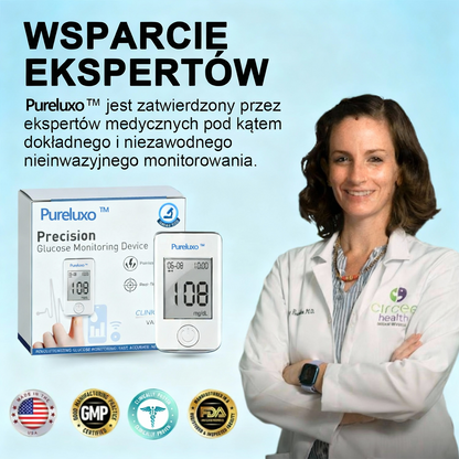 Pureluxo®🎉🎉Wyprzedaż Noworoczna🎉- Rabat - 𝟟𝟘% 🅾🅵🅵 Dokładne urządzenie do pomiaru poziomu glukozy we krwi