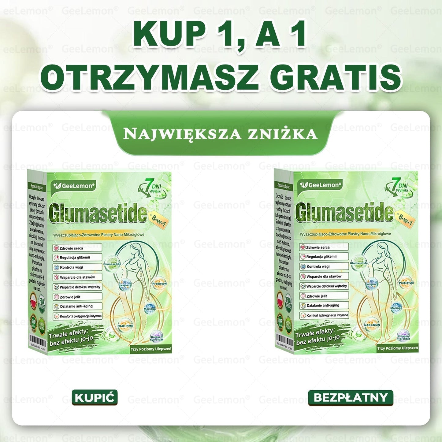 👩‍⚕️Oficjalny Sklep | 🎁 GeeLemon® 𝐆𝐥𝐮𝐦ase𝐭𝐢𝐝𝐞 𝟖 𝐰 𝟏 Smukły i Zdrowy Nano Plaster z Mikronakłuciami 🇵🇱(Tylko raz dziennie, widoczne zmiany już w 7 dni)✅ Na otyłość, 🅛🅞🅞🅢🅔 🅢🅚🅘🅝 wiotką skórę, cukrzycę, bezdech senny, problemy ze stawami i wiele więcej🔥🔥🔥