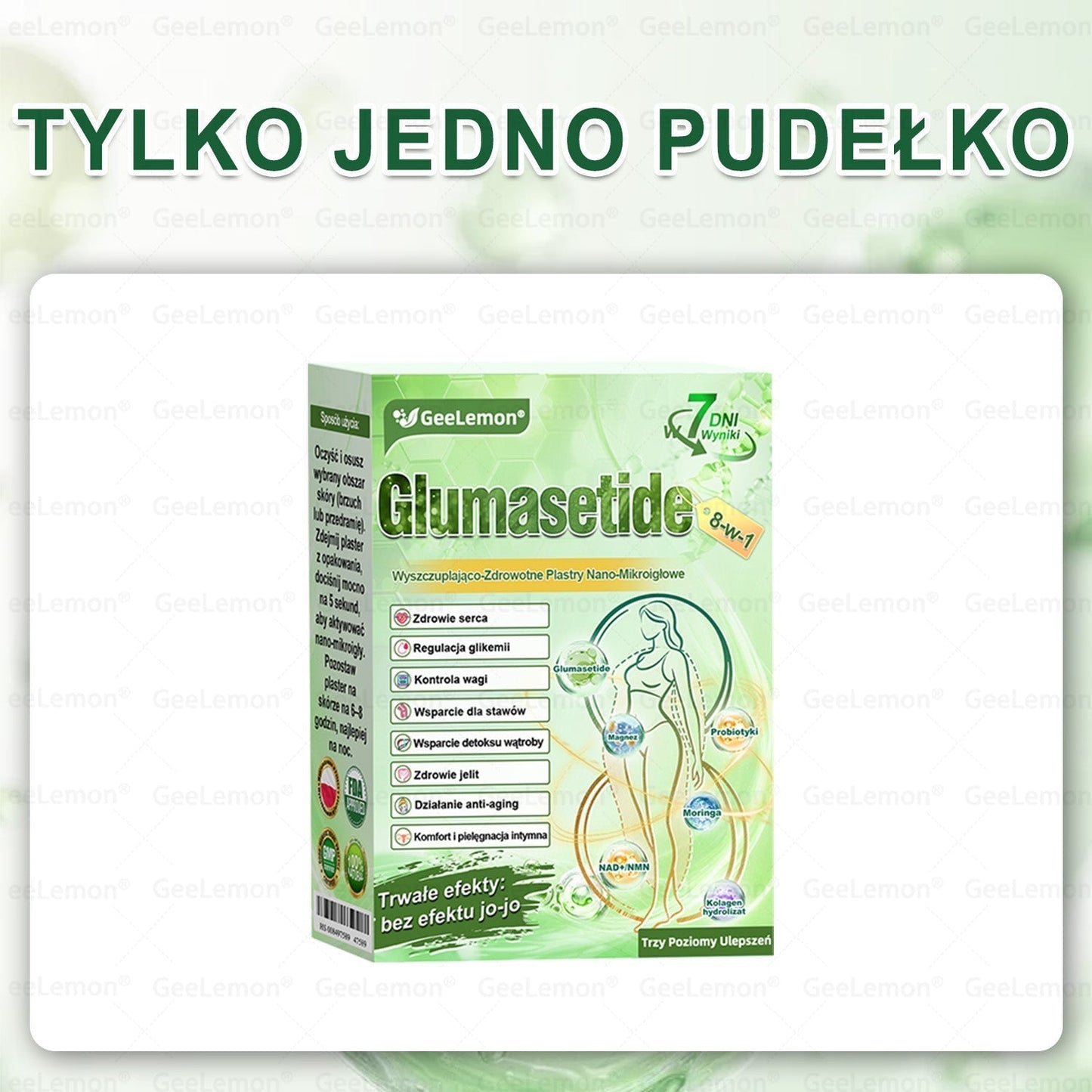 👩‍⚕️Oficjalny Sklep | 🎁 GeeLemon® 𝐆𝐥𝐮𝐦ase𝐭𝐢𝐝𝐞 𝟖 𝐰 𝟏 Smukły i Zdrowy Nano Plaster z Mikronakłuciami 🇵🇱(Tylko raz dziennie, widoczne zmiany już w 7 dni)✅ Na otyłość, 🅛🅞🅞🅢🅔 🅢🅚🅘🅝 wiotką skórę, cukrzycę, bezdech senny, problemy ze stawami i wiele więcej🔥🔥🔥