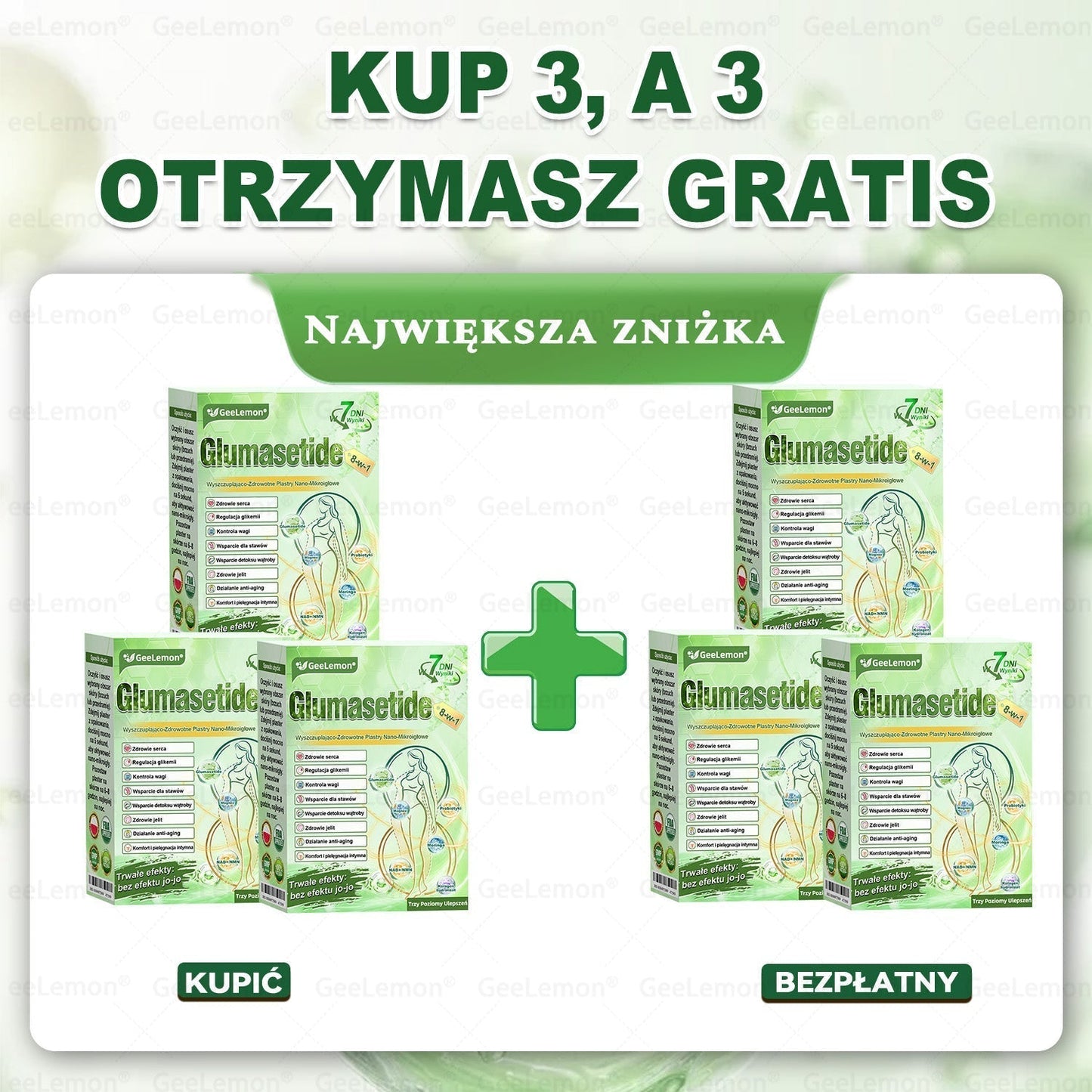 👩‍⚕️Oficjalny Sklep | 🎁 GeeLemon® 𝐆𝐥𝐮𝐦ase𝐭𝐢𝐝𝐞 𝟖 𝐰 𝟏 Smukły i Zdrowy Nano Plaster z Mikronakłuciami 🇵🇱(Tylko raz dziennie, widoczne zmiany już w 7 dni)✅ Na otyłość, 🅛🅞🅞🅢🅔 🅢🅚🅘🅝 wiotką skórę, cukrzycę, bezdech senny, problemy ze stawami i wiele więcej🔥🔥🔥